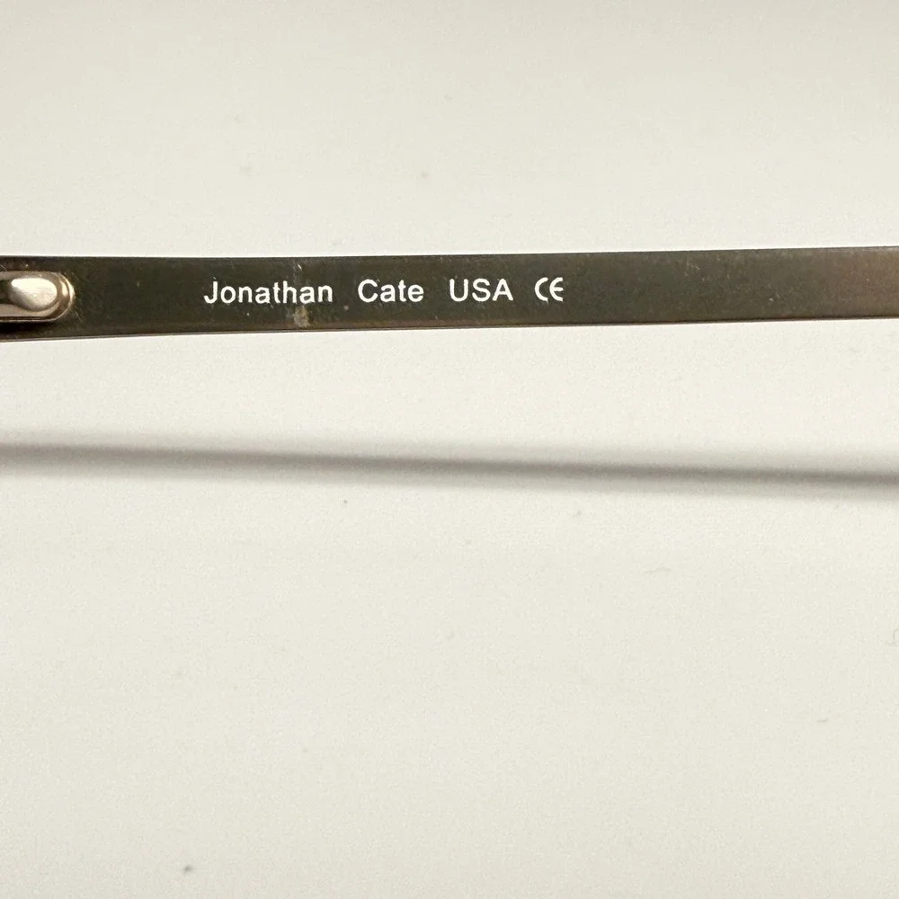 Jonathan Cate Fusion-106 Eyeglasses Brown Silver Rectangle Frames 53-17-140